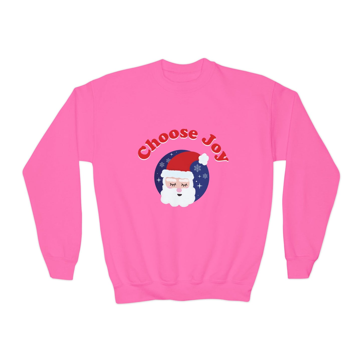"Choose Joy" Santa Youth Crewneck Sweatshirt