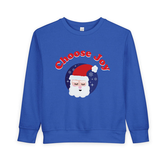 "Choose Joy" Santa Toddler Sweatshirt
