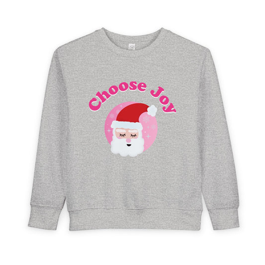 "Choose Joy" Santa Toddler Sweatshirt