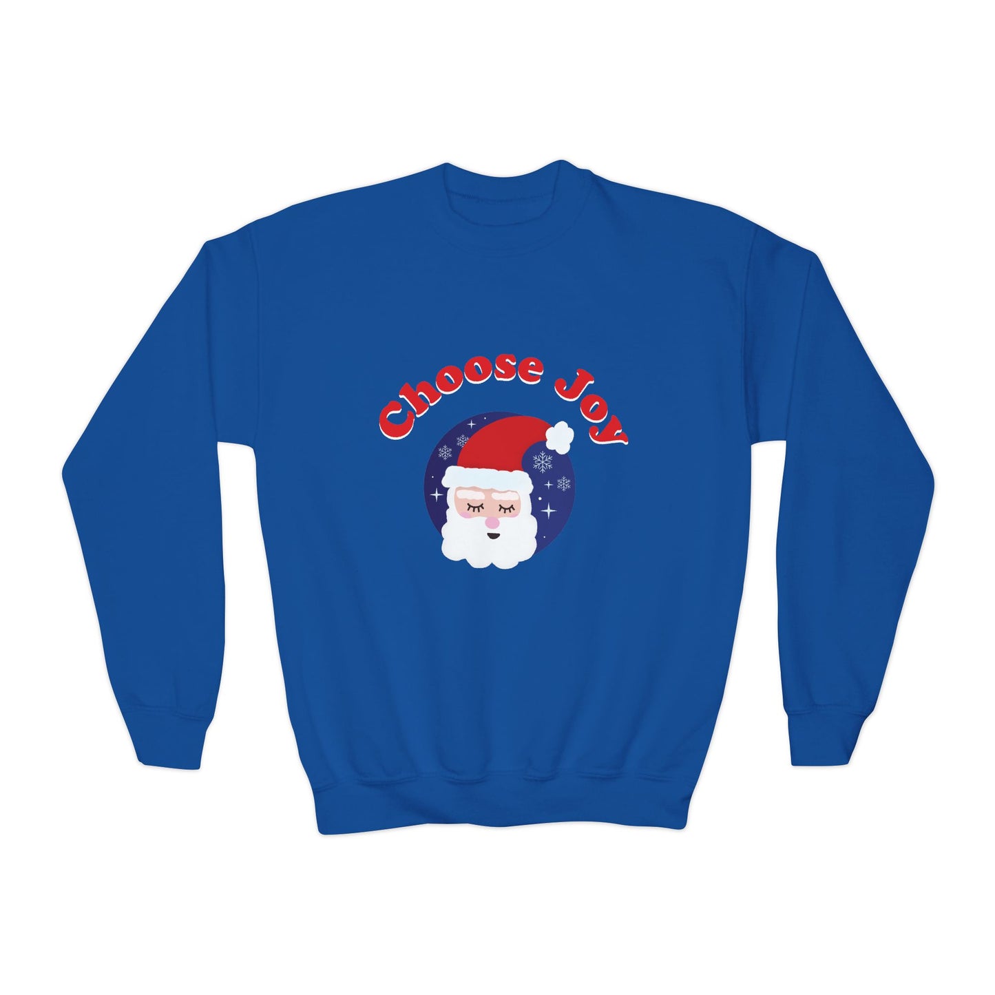 "Choose Joy" Santa Youth Crewneck Sweatshirt