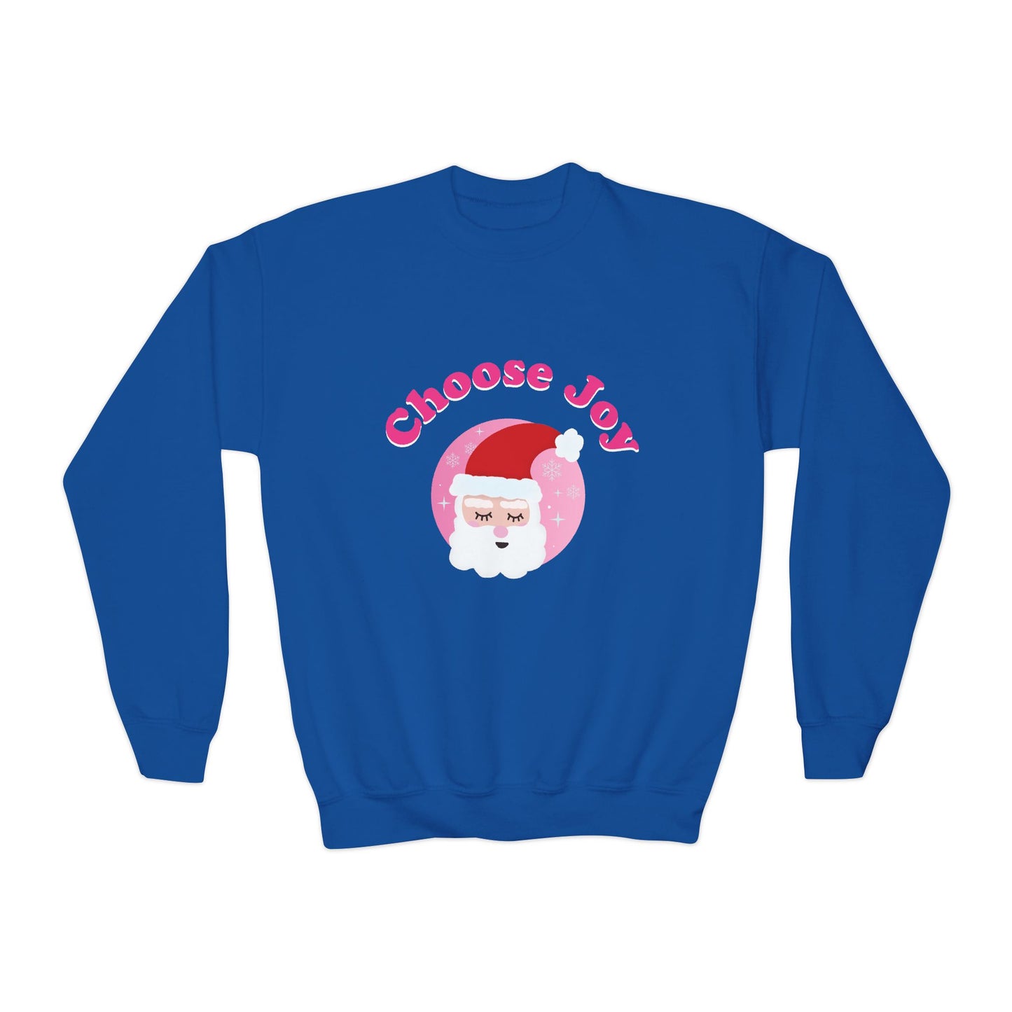 "Choose Joy" Santa Youth Crewneck Sweatshirt