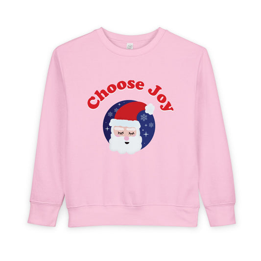 "Choose Joy" Santa Toddler Sweatshirt