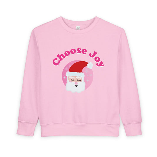 "Choose Joy" Santa Toddler Sweatshirt